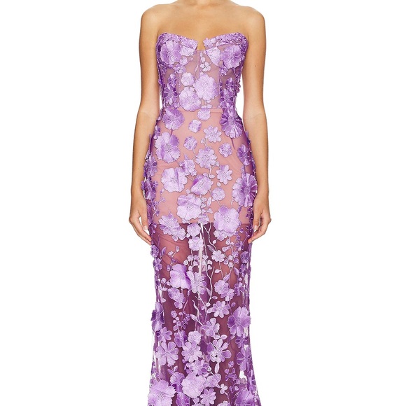 Bronx and Banco Jasmine Gown in Lilac